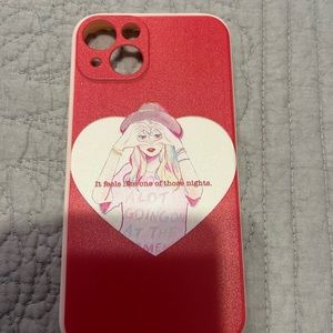 Taylor swift iPhone 13 case. Never used.